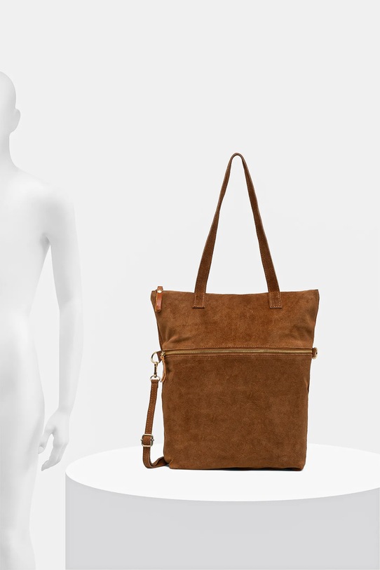 Answear Lab geanta de mana din piele intoarsa 702.HWK