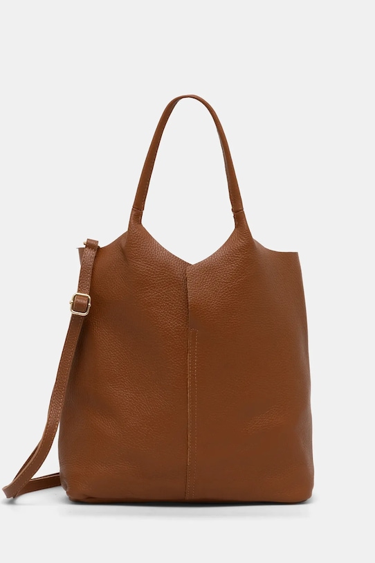 Answear Lab poseta de piele uni maro 916.1HWK