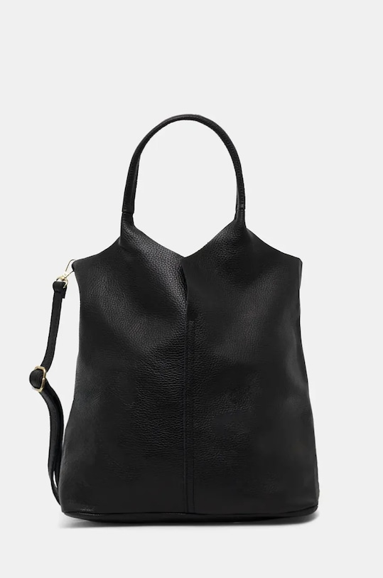 Kožna torba Answear.LAB bez uzorka crna 916.1HWK