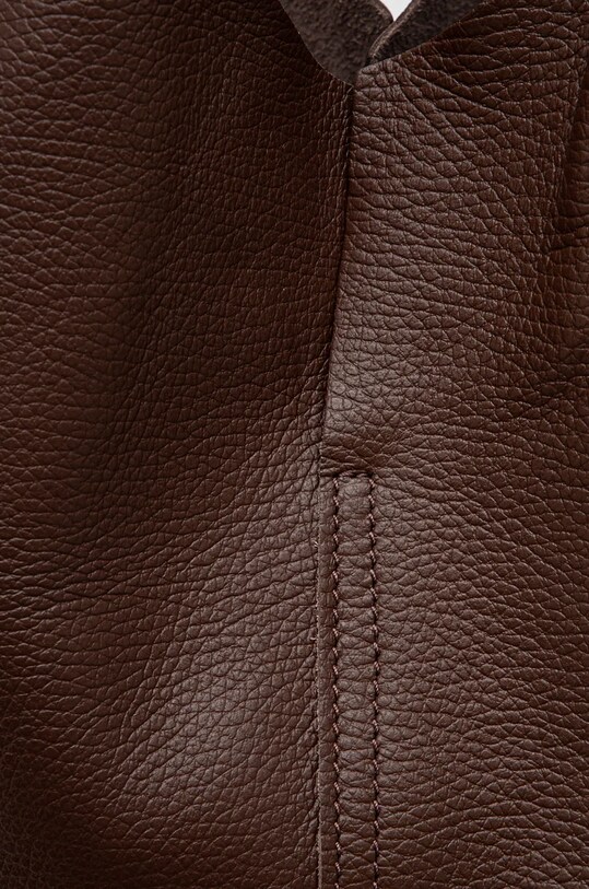 Answear Lab geanta de piele maro 916.olive.hms