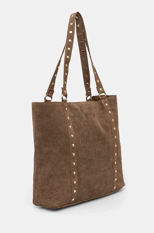 Answear Lab geanta de mana din piele intoarsa 995.hms bej WW25