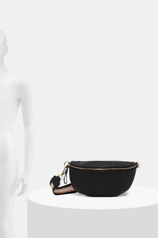 Answear Lab borseta de piele 821.HLK negru