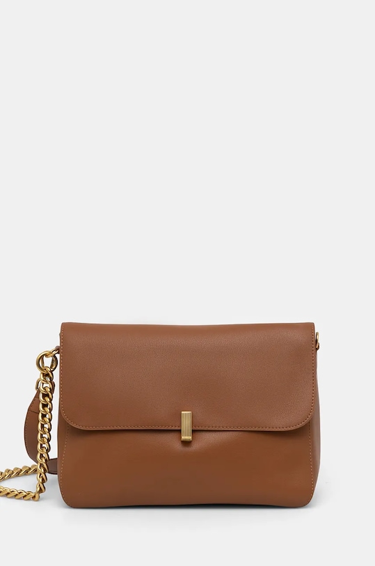 Δερμάτινη τσάντα Answear.LAB λείο δέρμα καφέ 10441.cms