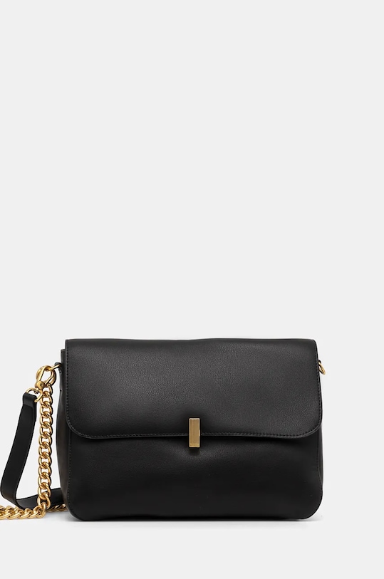 Kožená kabelka Answear.LAB usňová koža čierna 10441.cms