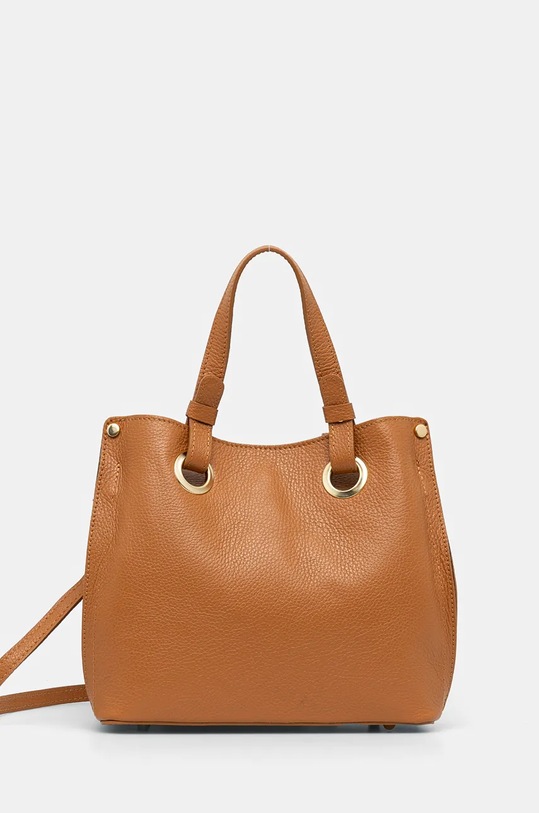 Answear Lab poseta de piele uni maro 1071.iw