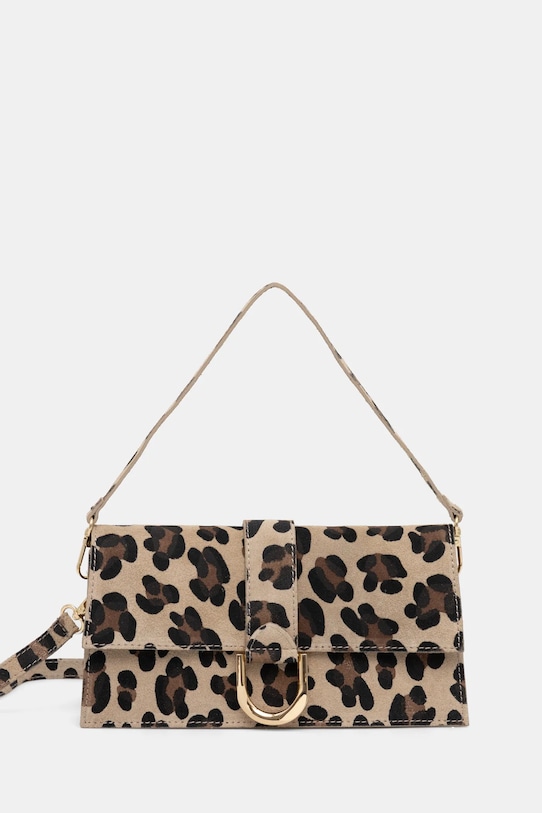 Semišová kabelka Answear.LAB semišová kůže hnědá 408.FKK