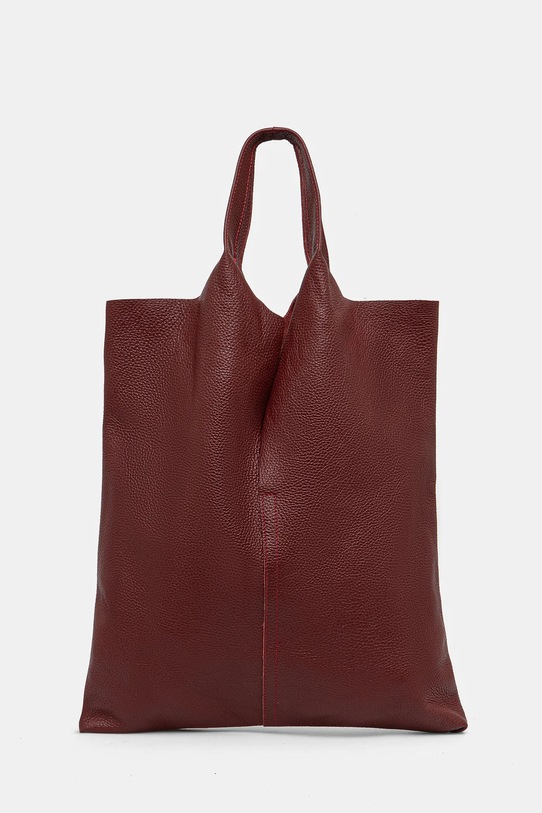 Answear Lab torebka skórzana skóra licowa czerwony 1025.HWK