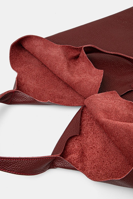 Answear Lab torebka skórzana 1025.HWK czerwony