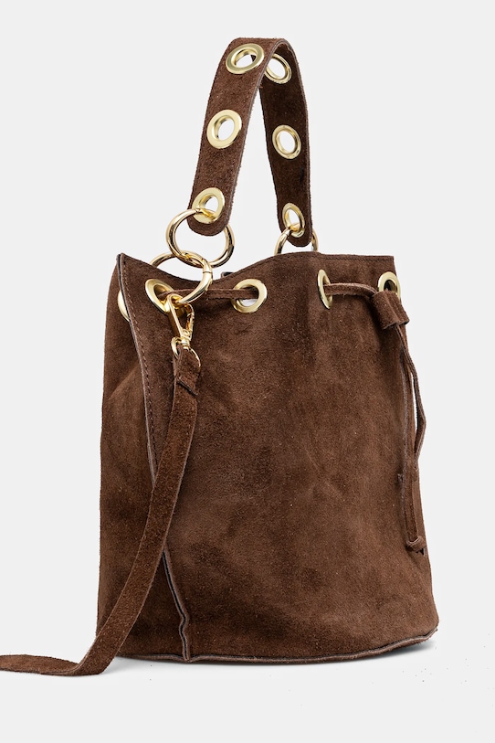 Semišová kabelka Answear.LAB 751.HWK hnědá WW25