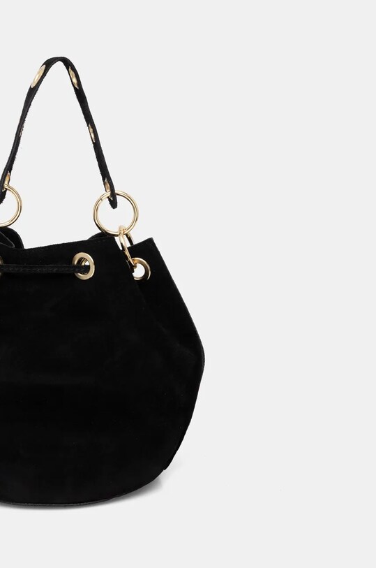 Accesorii Answear Lab geanta de mana din piele intoarsa 751.HWK negru