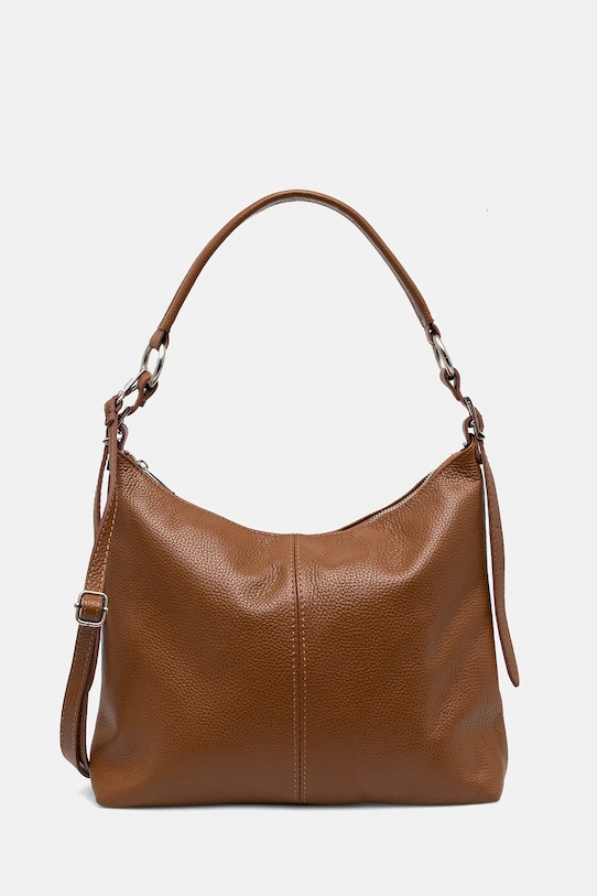 Kabelka Answear.LAB přírodní kůže hnědá m.01830.hms