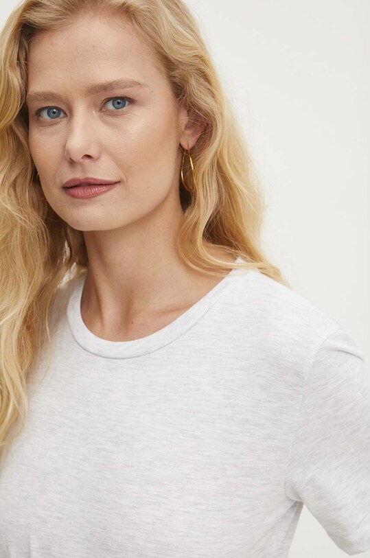 Answear Lab tricou din bumbac gri LD0597.1HWK