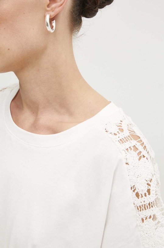 Answear Lab t-shirt bawełniany 236.iw biały