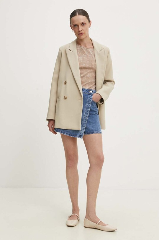 Футболка Answear.LAB vh317.iw коричневый WZ24