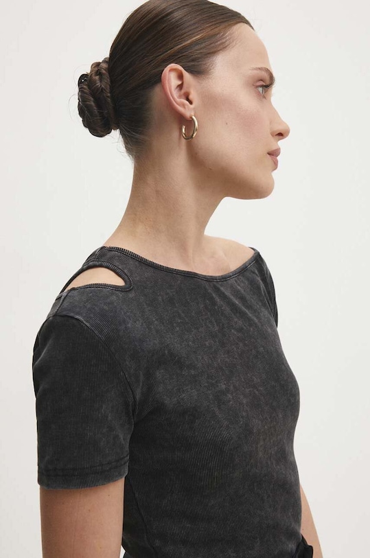 Answear Lab tricou uni negru vh317.iw