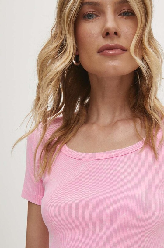 Answear Lab tricou uni roz vh318.iw