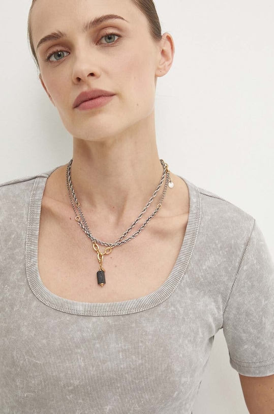 Answear.LAB t-shirt szary vh318.iw