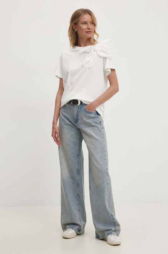 Answear Lab t-shirt m58361.IKK biały WZ24