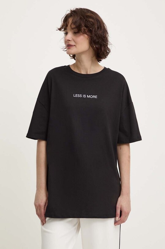 Хлопковая футболка Answear.LAB чёрный ha0840.fh
