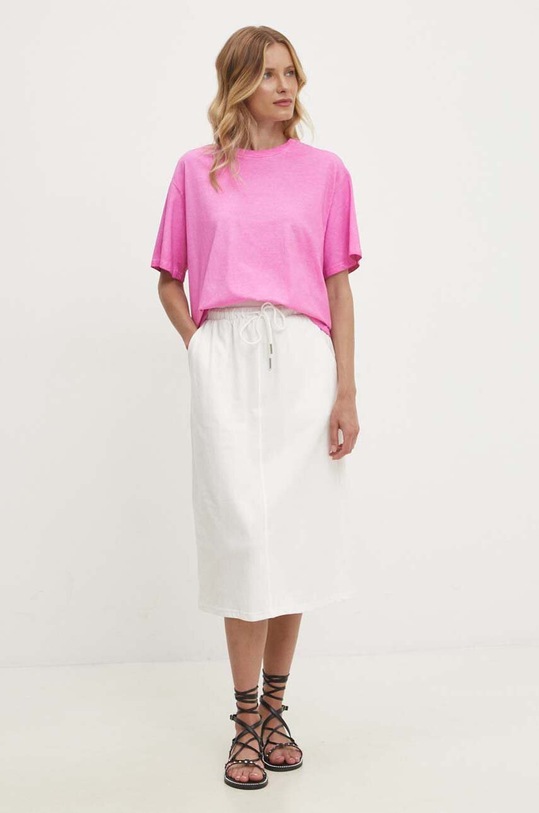 Bavlnené tričko Answear.LAB 14051.ijs ružová WZ24