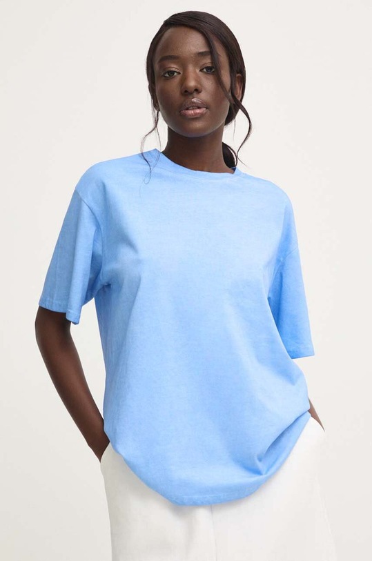 Answear.LAB t-shirt bawełniany niebieski 14051.ijs