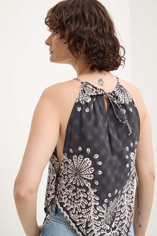 Odzież Answear Lab top bawełniany 19007.TMS czarny