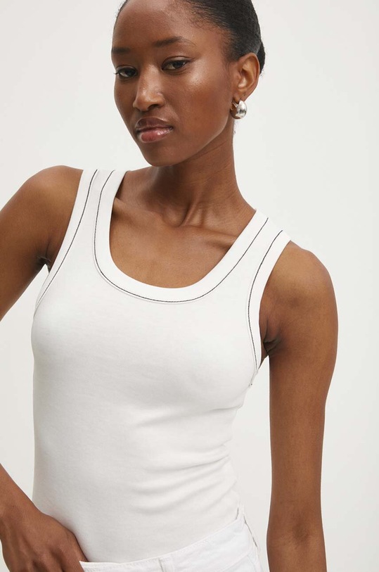 Answear Lab top bawełniany beżowy SNG3.TKK