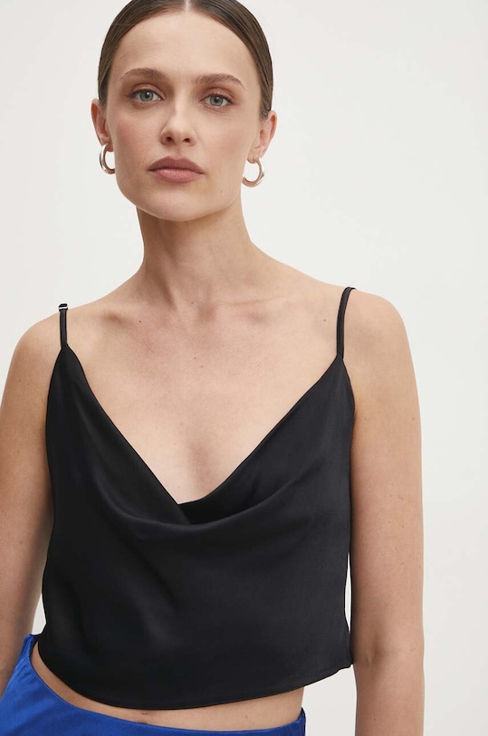 Answear Lab top uni negru 19625.tjs