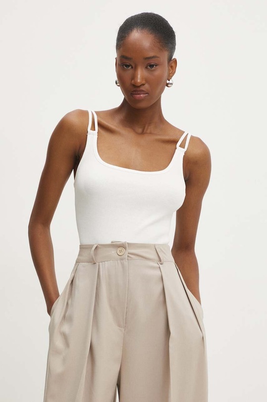 Answear Lab tricou 60166.tms alb WZ24