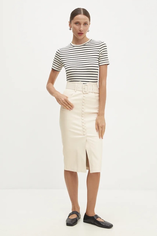 Answear Lab tricou din bumbac 180283.th alb WZ24