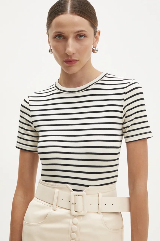 Answear Lab tricou din bumbac alb 180283.th