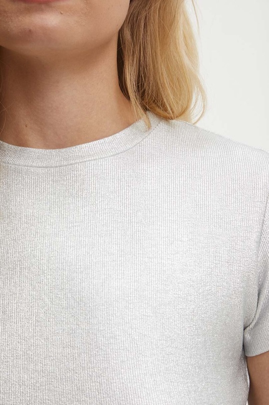 Answear.LAB t-shirt Z8586.hw srebrny