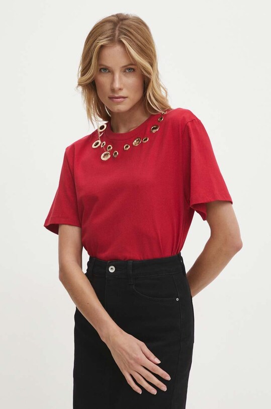 Answear Lab t-shirt czerwony LC240089.hh
