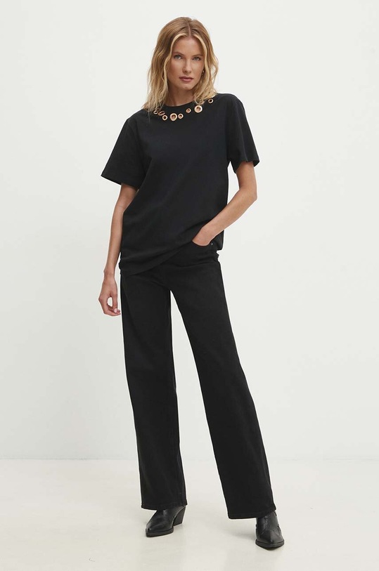 Answear Lab t-shirt LC240089.hh czarny WZ24