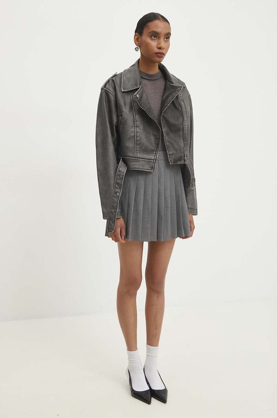 Answear Lab tricou din in 21226.ijs gri WZ24