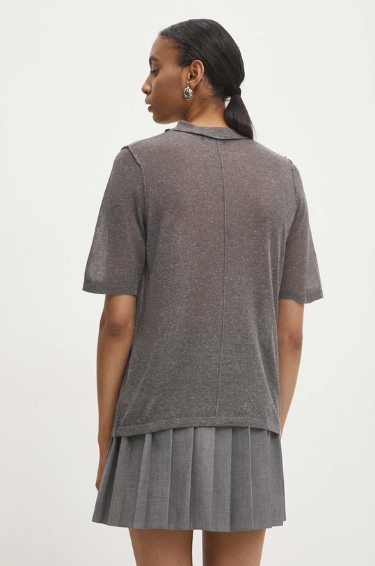 Îmbrăcăminte Answear Lab tricou din in 21226.ijs gri