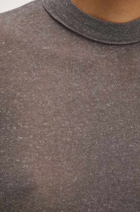 Answear Lab tricou din in 21226.ijs gri