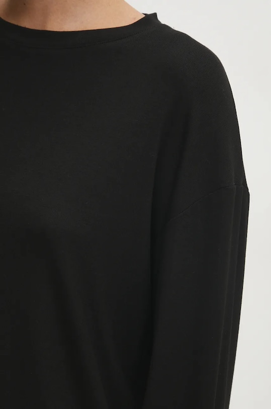 Tričko s dlhým rukávom Answear.LAB 46001a.FKK čierna