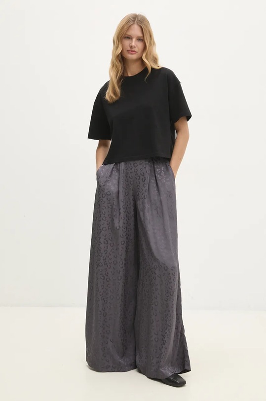 Answear Lab tricou din bumbac 31017.tms negru WZ24