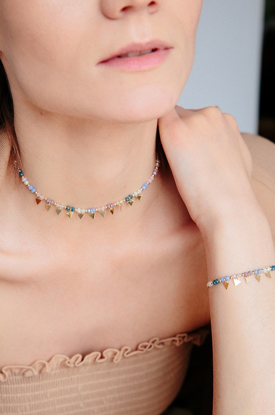 ANIA KRUK colier din argint placat cu aur Summer SMVNS0920Z aur ZA00