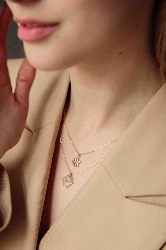 Stříbrný pozlacený náhrdelník ANIA KRUK Believe SAKNS1160Z zlatá ZA00