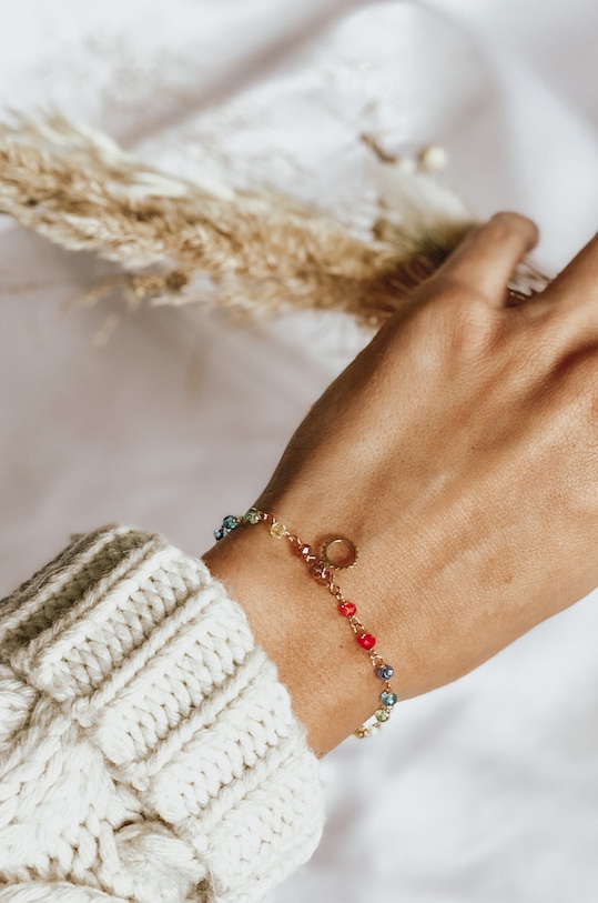 ANIA KRUK bransoletka ze srebra pokrytego złotem Summer SMVAS0860Z złoty ZA00