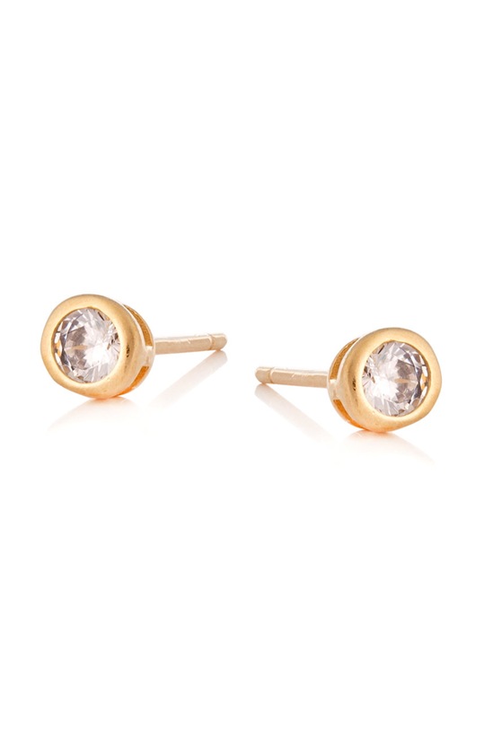 ANIA KRUK kolczyki ze srebra pokrytego złotem Glamour srebro złoty SMVKS0510Z