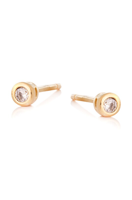 Srebrne naušnice presvučene zlatom ANIA KRUK Glamour srebro zlatna SMVKS0520Z