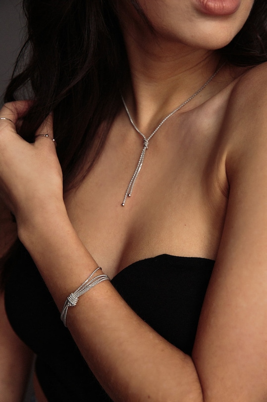 ANIA KRUK bratara de argint Oval SLTAS1530 argintiu ZA00