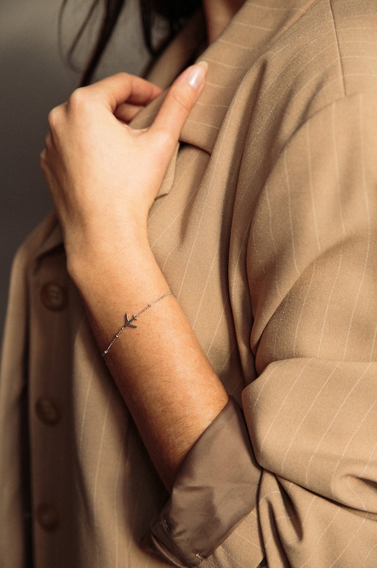 Srebrna narukvica ANIA KRUK Azymut SGCAS0280 srebrna ZA00