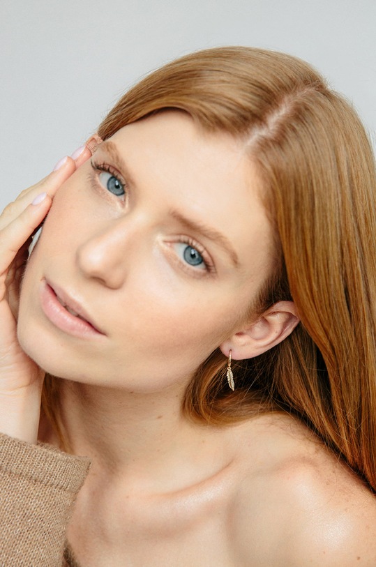 ANIA KRUK kolczyki ze srebra pokrytego złotem Hippie SYZKS0760Z złoty ZA00