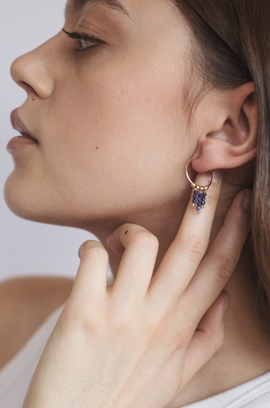 ANIA KRUK cercei din argint placat cu aur Summer SAKKN1560Z aur ZA00