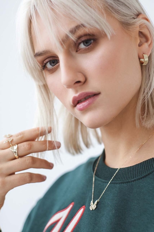 Серебряное кольцо с позолотой ANIA KRUK золотой SRUPS0020Z