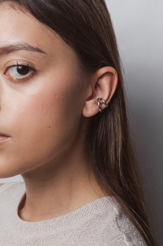 Uhan za zgornji del ušesa ANIA KRUK Trendy MRUKM0420 srebrna ZA00